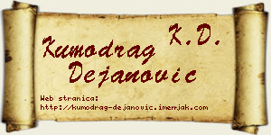 Kumodrag Dejanović vizit kartica